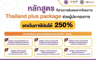 29 หลักสูตร ที่ผ่านการรับรองจากโครงการ Thailand Plus Packageช่วยผู้ประกอบการ ยกเว้นภาษีเงินได้ 250%